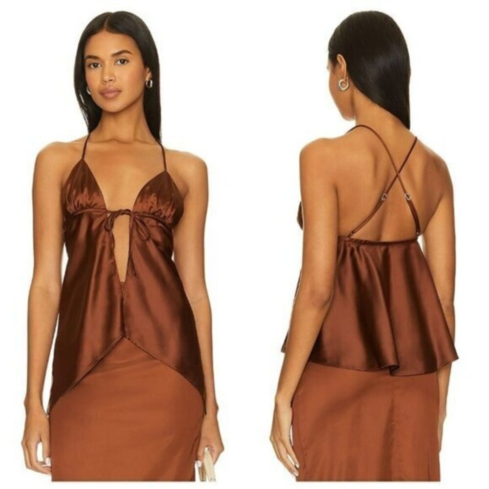 Lovers and Friends Ivy Top - Chocolate Brown